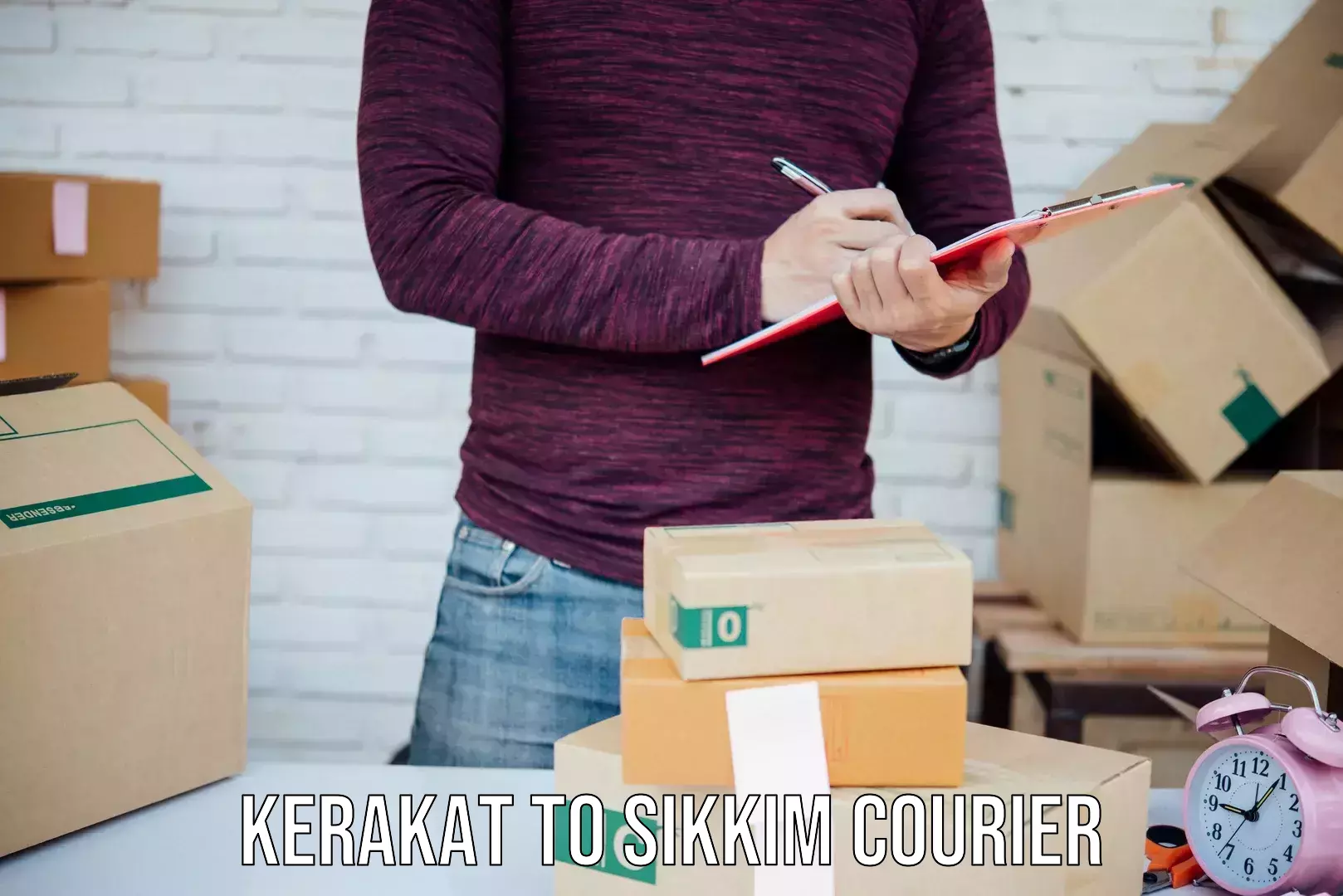 24/7 courier service in Kerakat to Sikkim