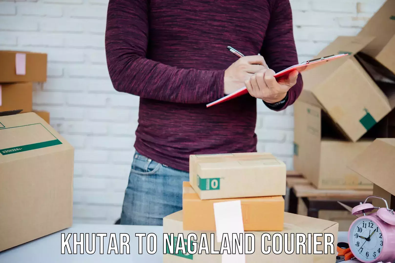 Courier service comparison in Khutar to Nagaland