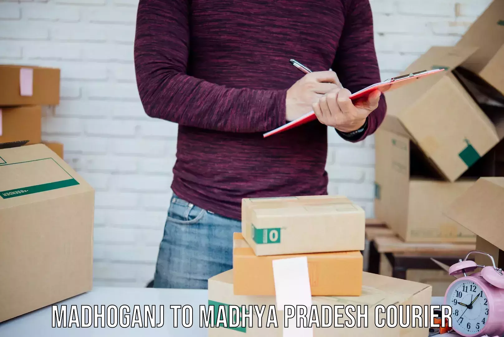 Courier service efficiency in Madhoganj to Nalkheda