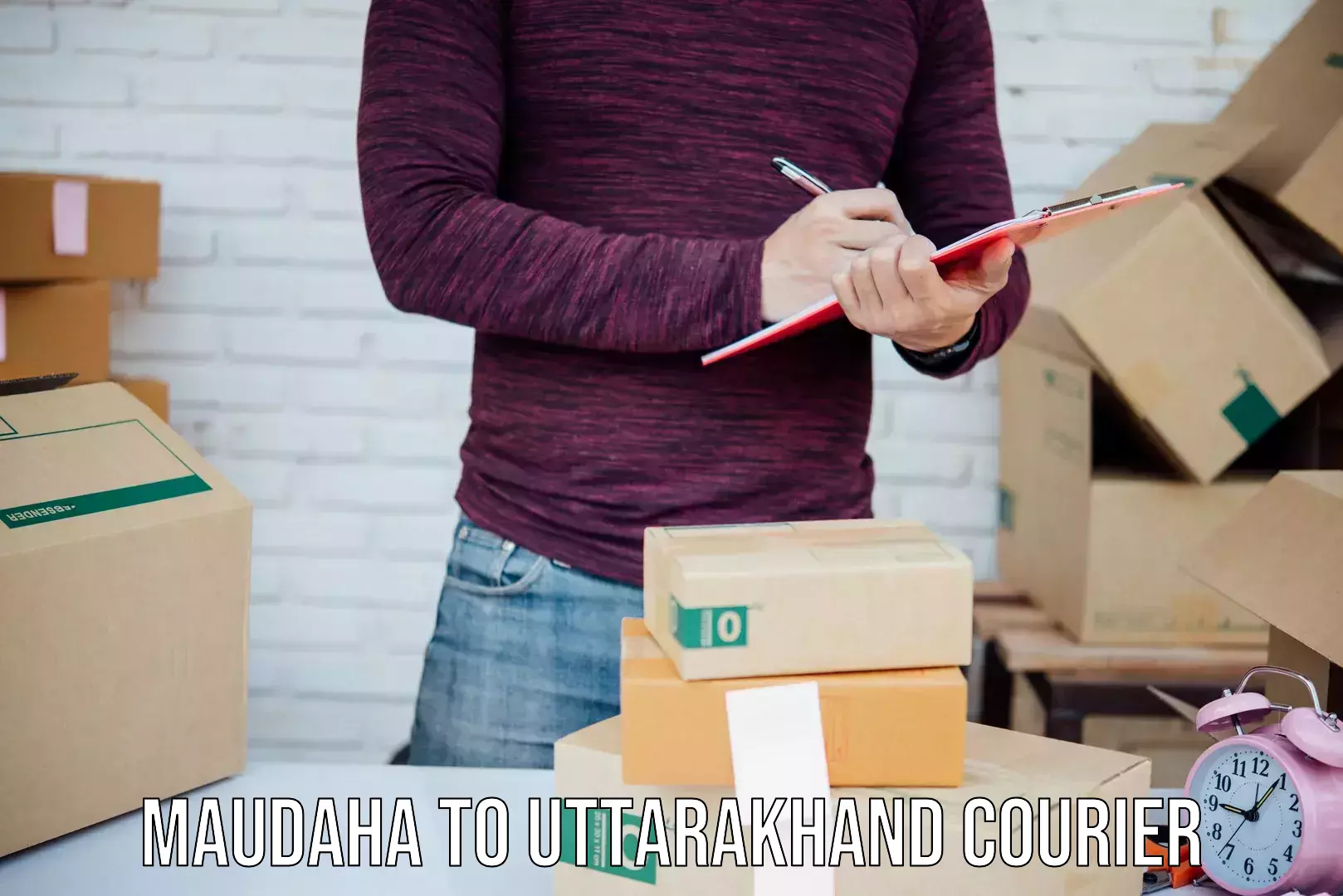 Custom courier packages in Maudaha to Uttarakhand