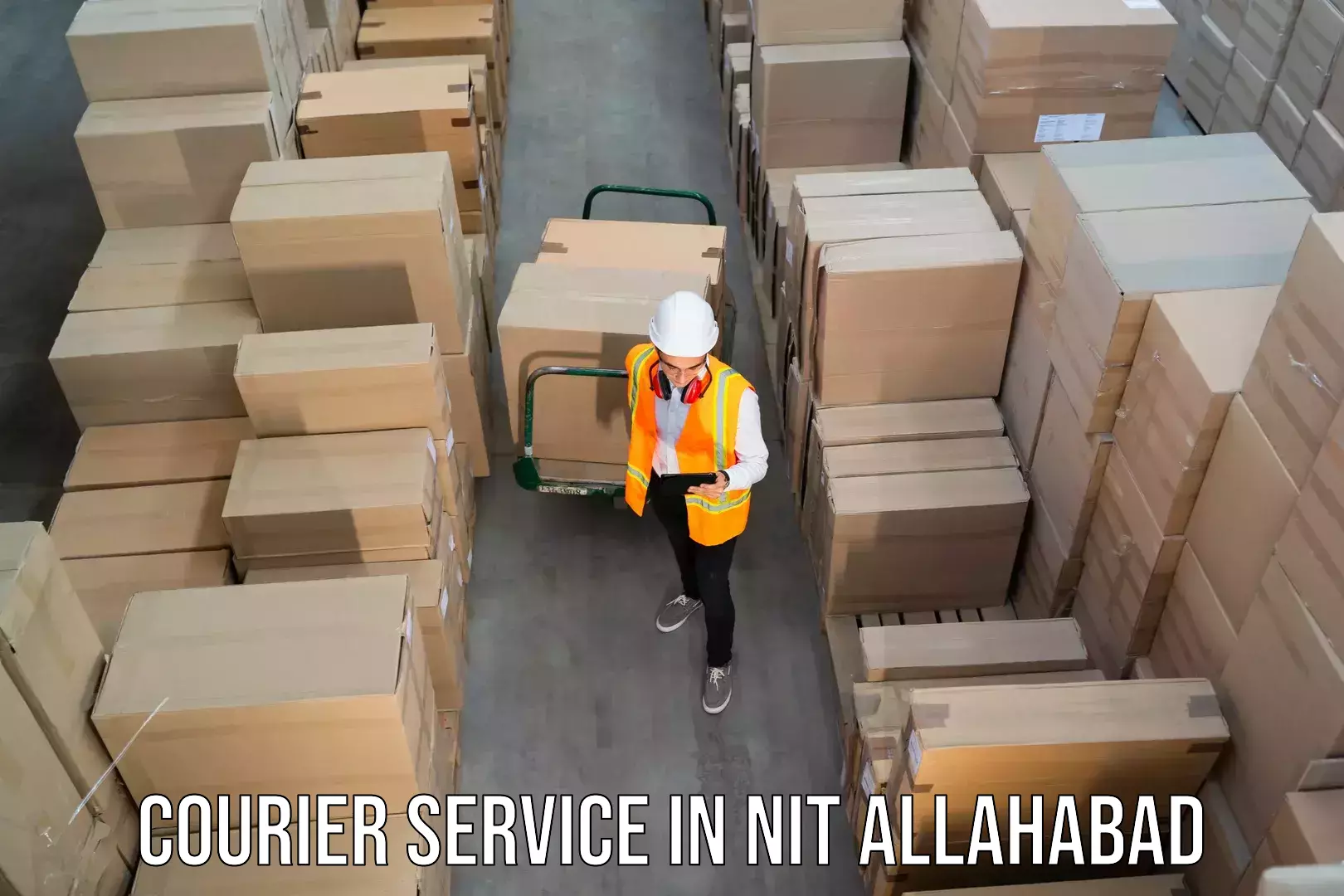 Smart parcel delivery in NIT Allahabad
