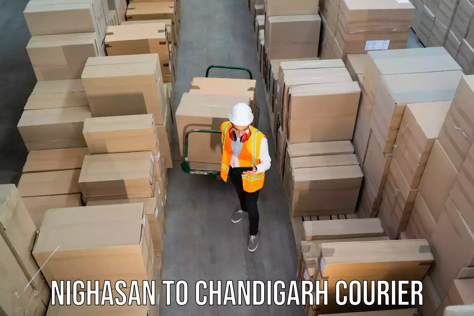 Express package handling Nighasan to Panjab University Chandigarh