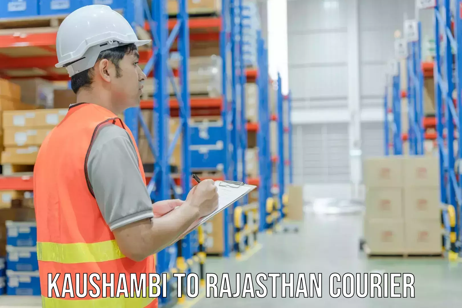 Courier service comparison Kaushambi to Rajasthan