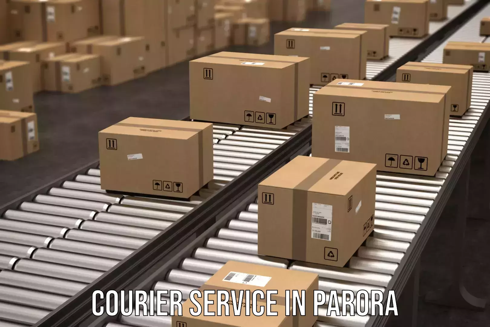 Online package tracking in Parora