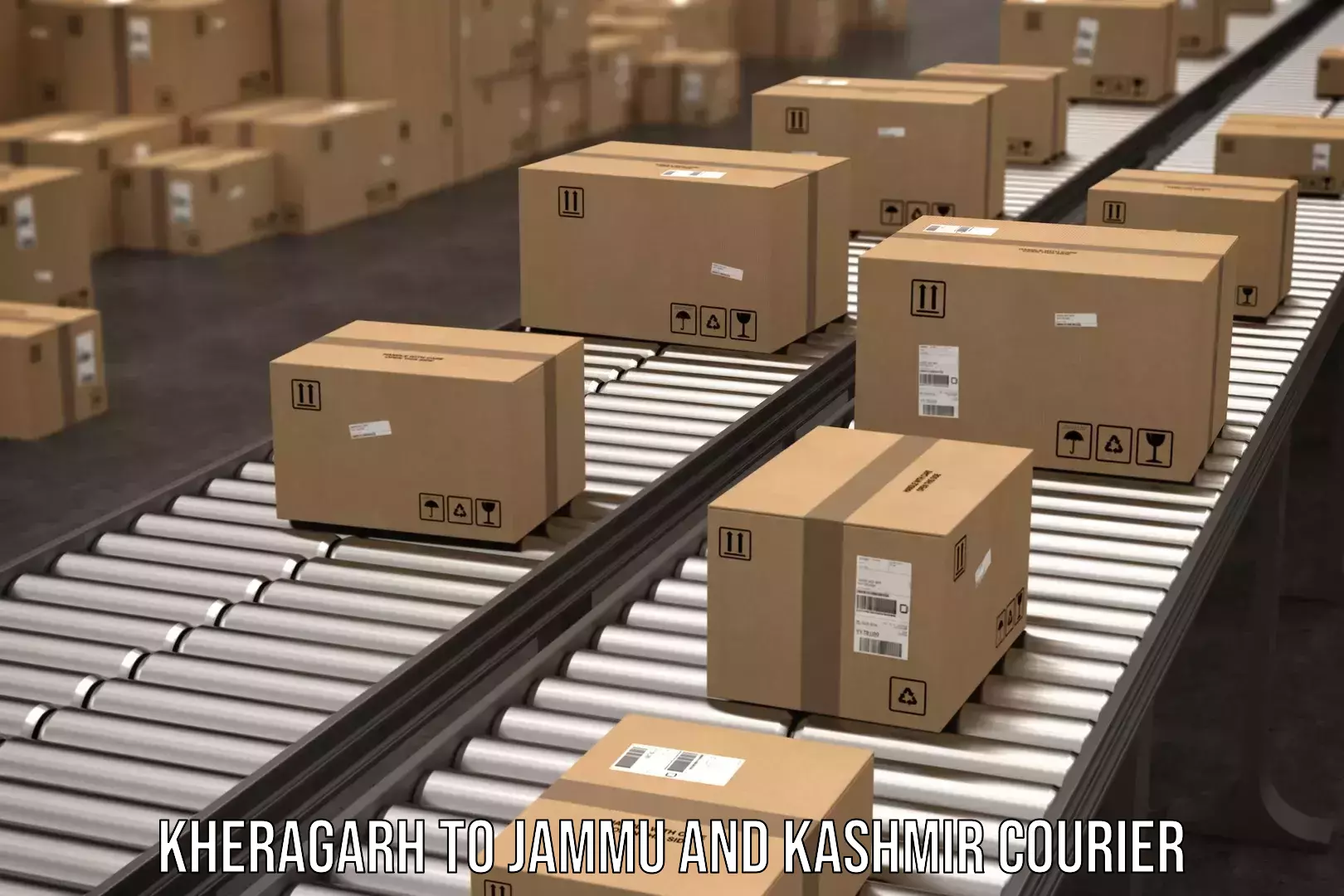 24-hour courier service Kheragarh to Nagrota