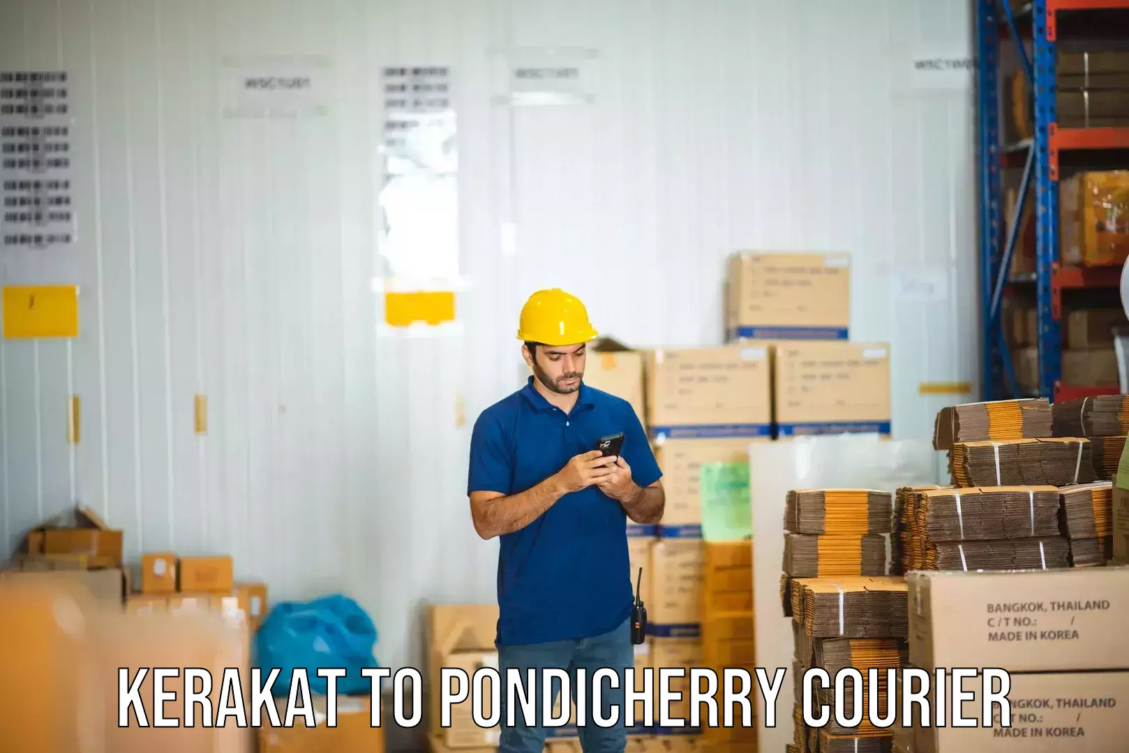 Fast-track shipping solutions Kerakat to Pondicherry