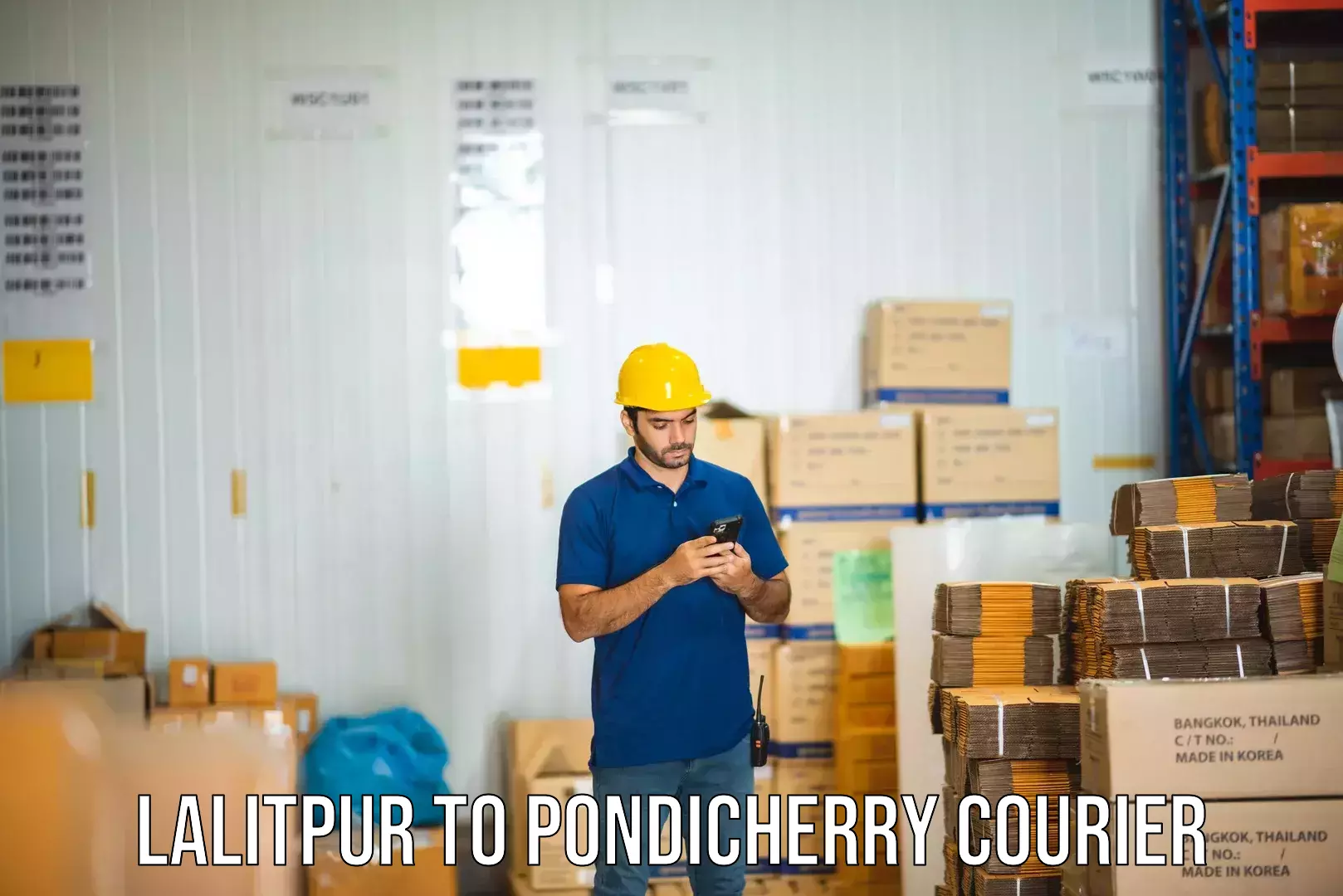 Local delivery service Lalitpur to Pondicherry