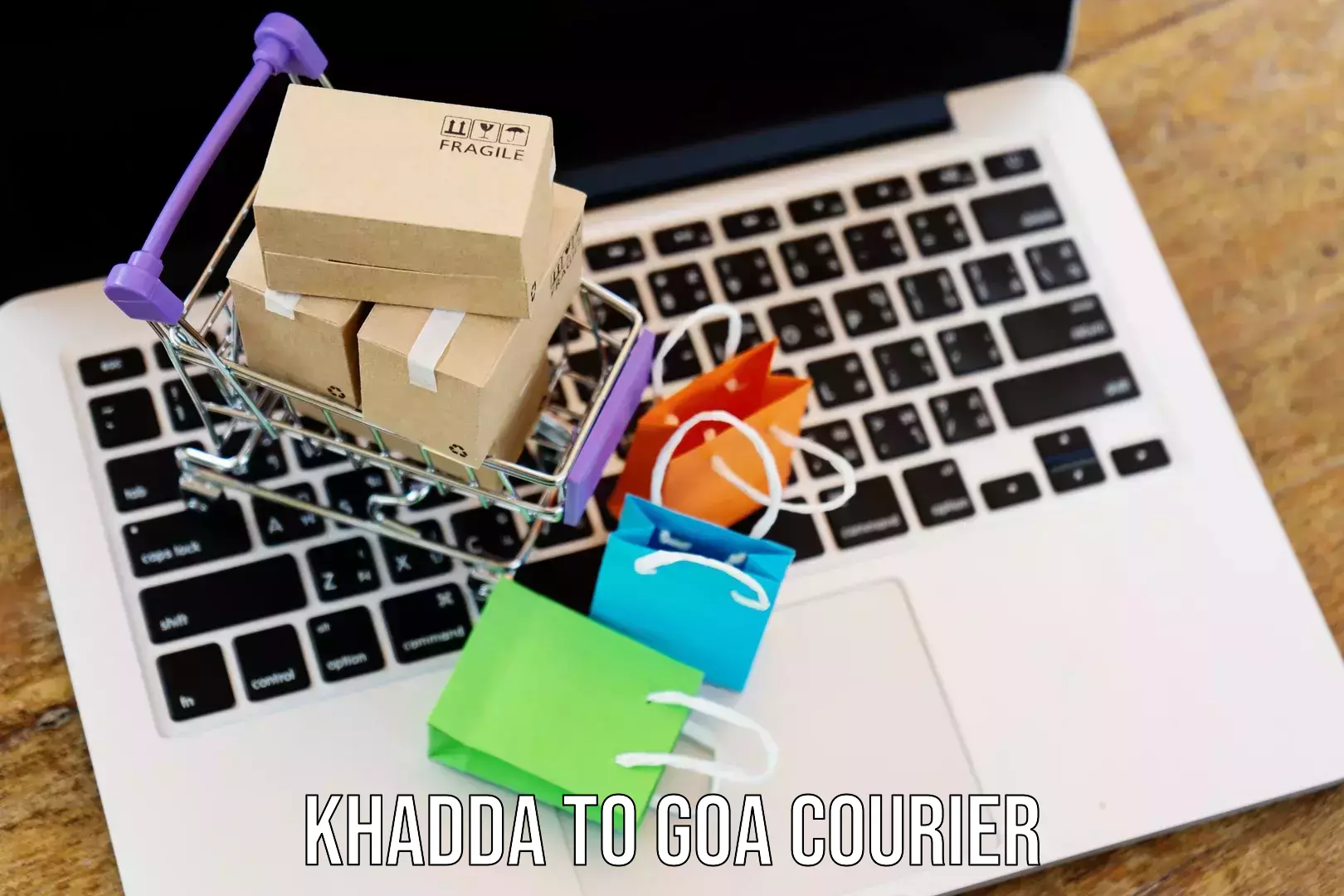 Same-day delivery options Khadda to Goa