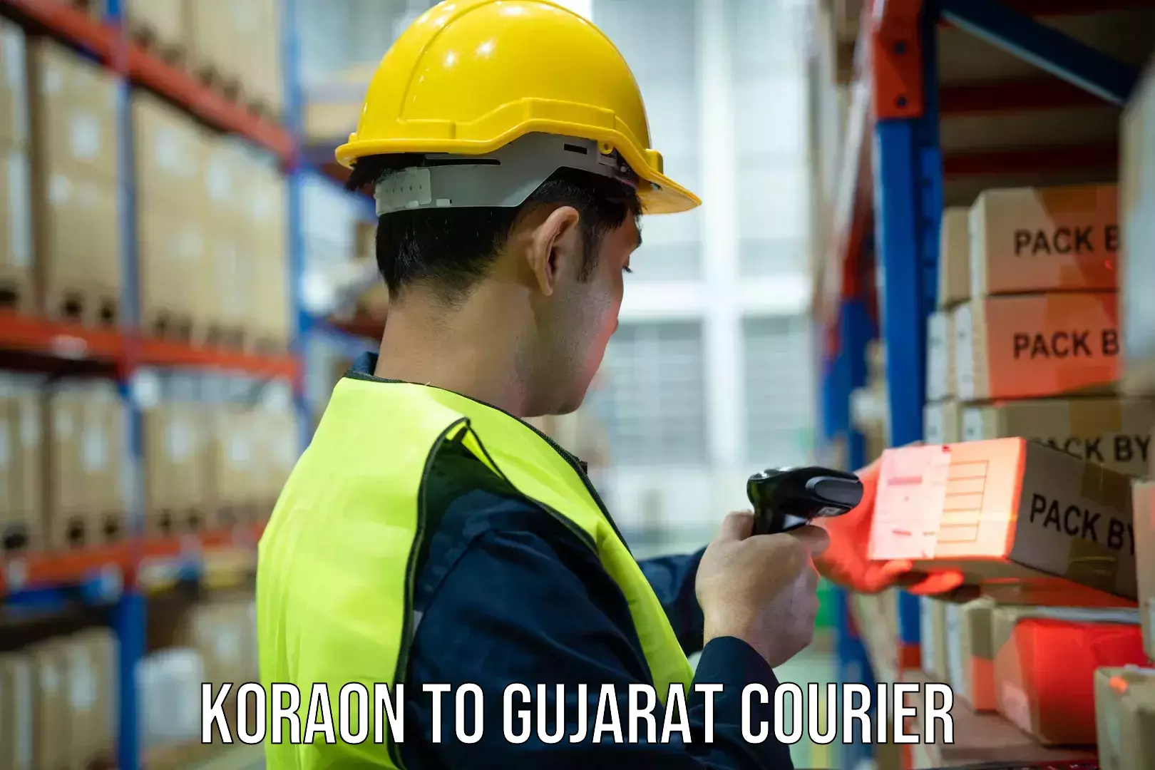 Premium courier solutions in Koraon to Upleta