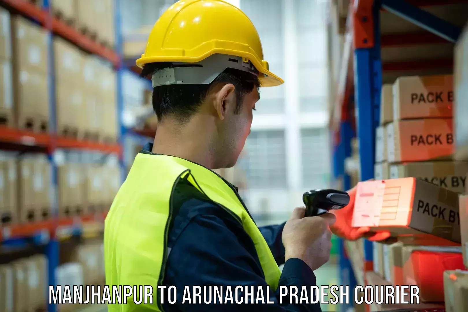 Urgent courier needs Manjhanpur to Arunachal Pradesh