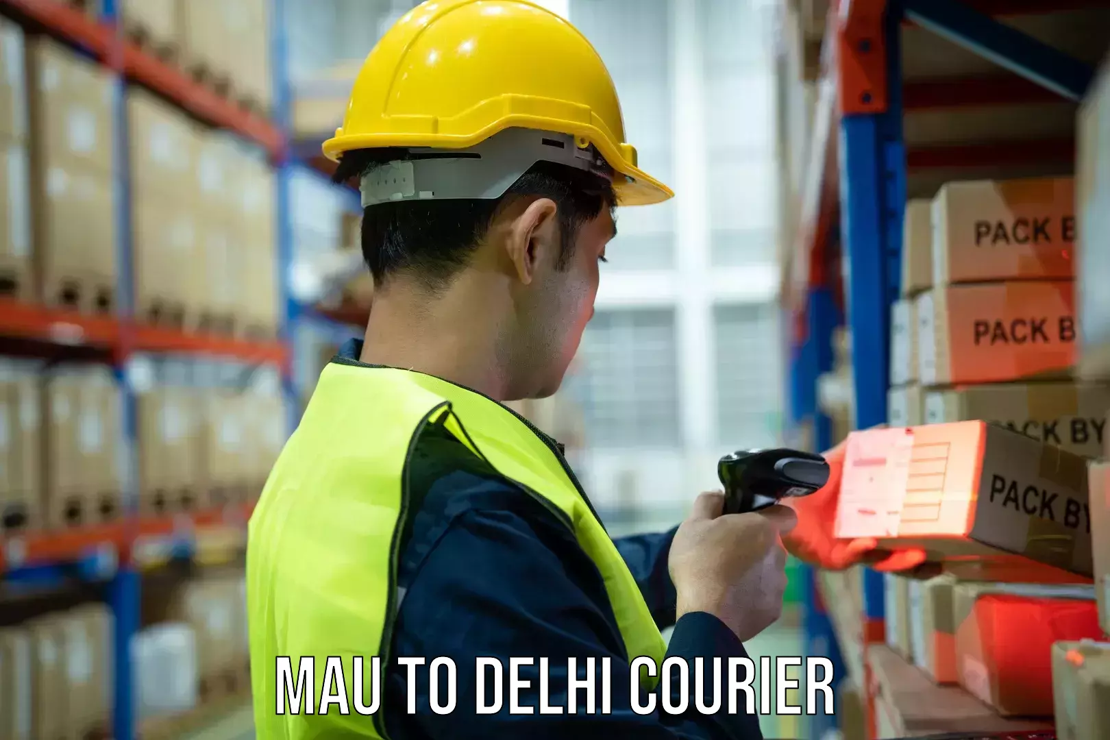Global logistics network Mau to Delhi