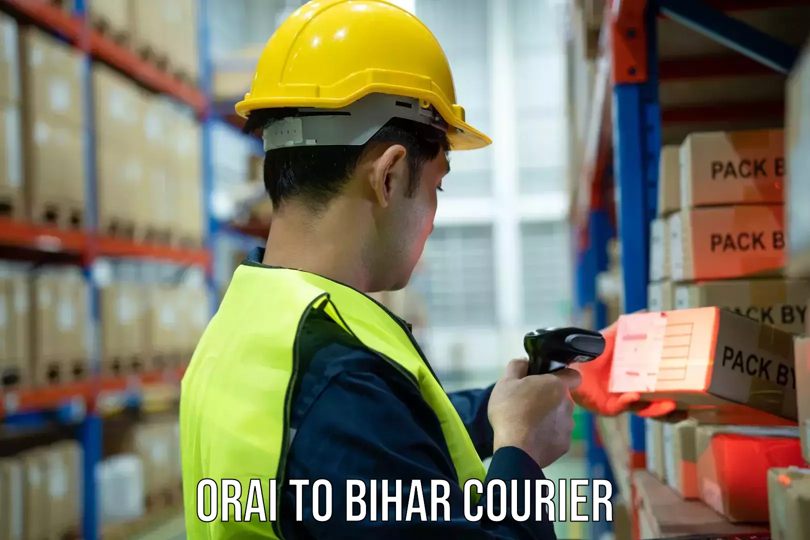 Express courier capabilities in Orai to Singhia