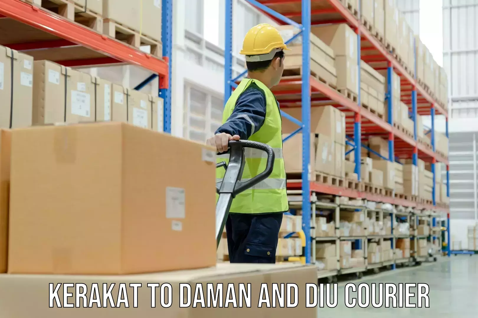 Comprehensive shipping services Kerakat to Diu