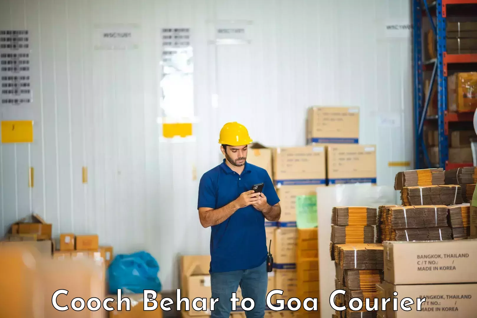 Efficient home relocation Cooch Behar to Ponda