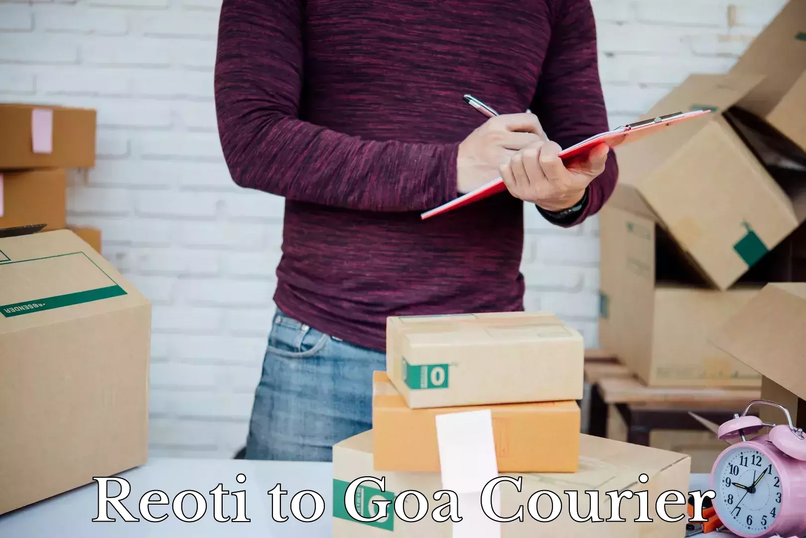 Budget-friendly baggage courier Reoti to Goa University