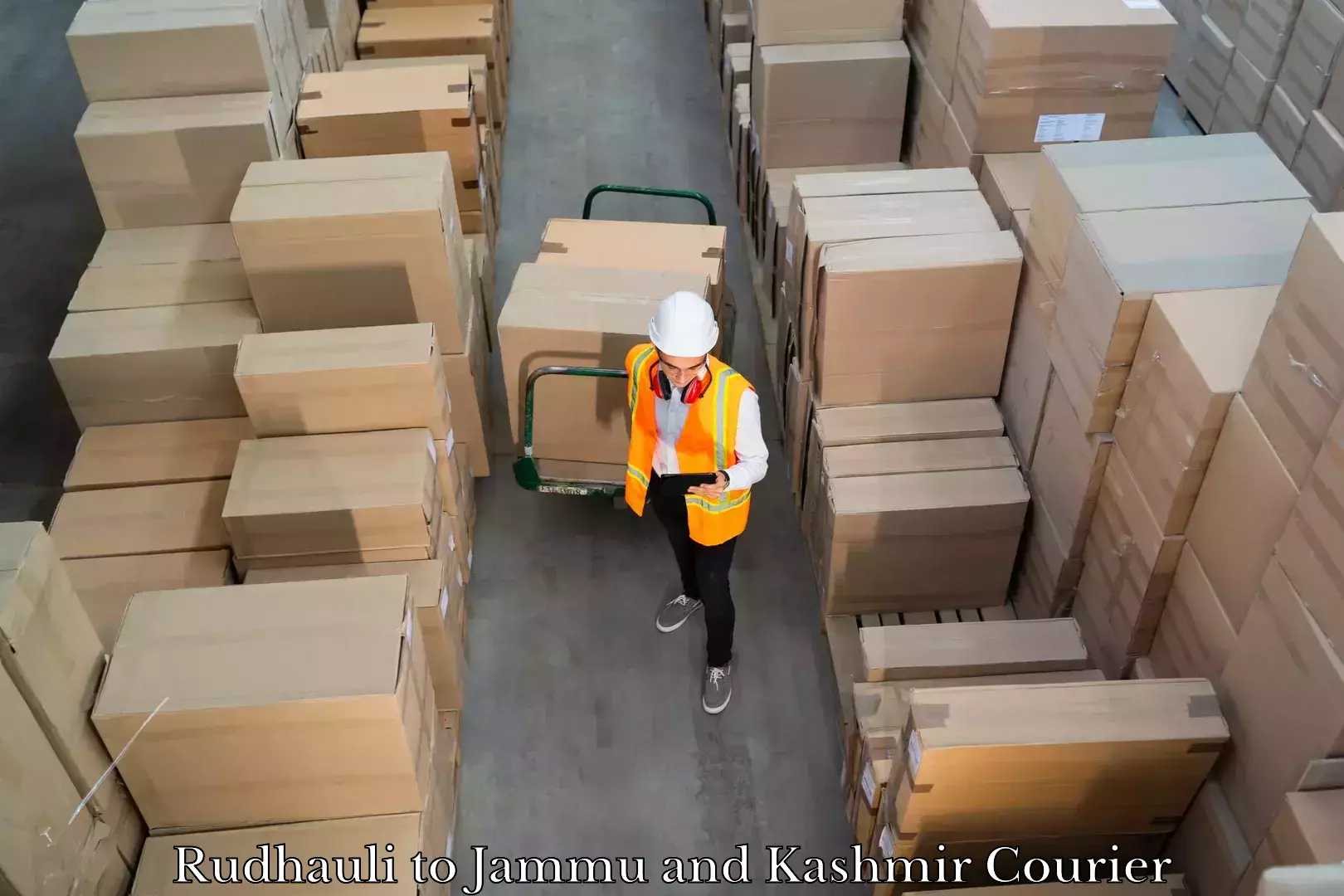 Online luggage shipping booking Rudhauli to Kulgam