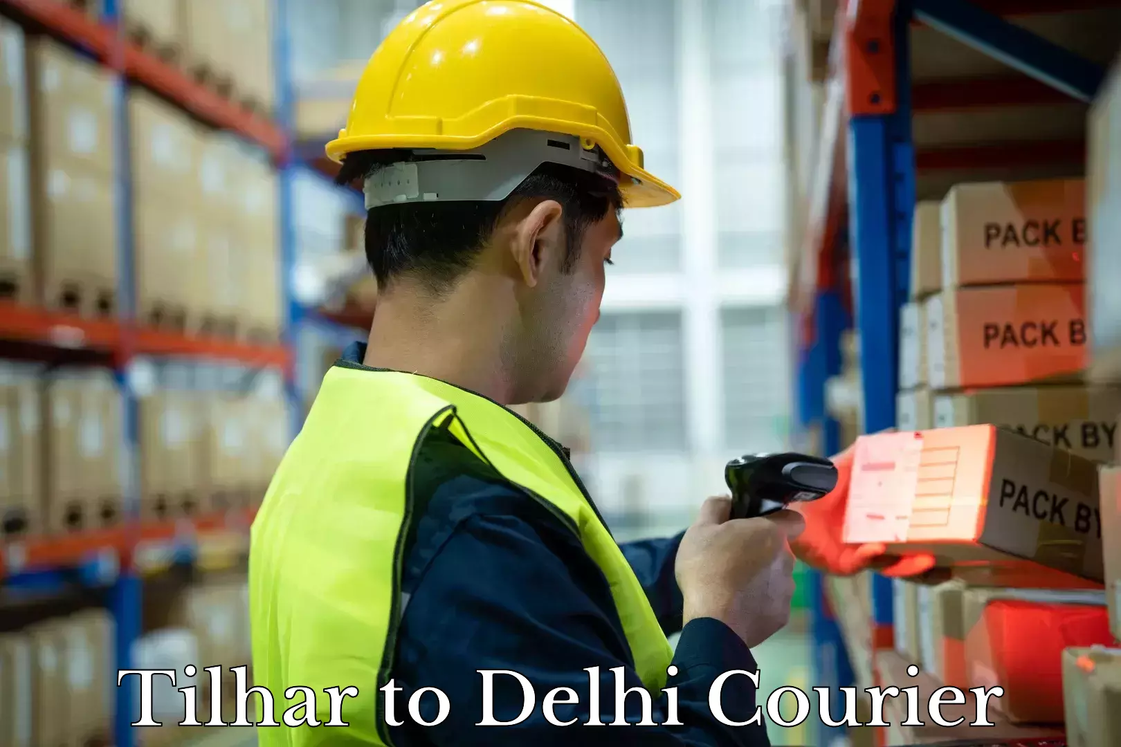 Baggage courier rates Tilhar to Delhi