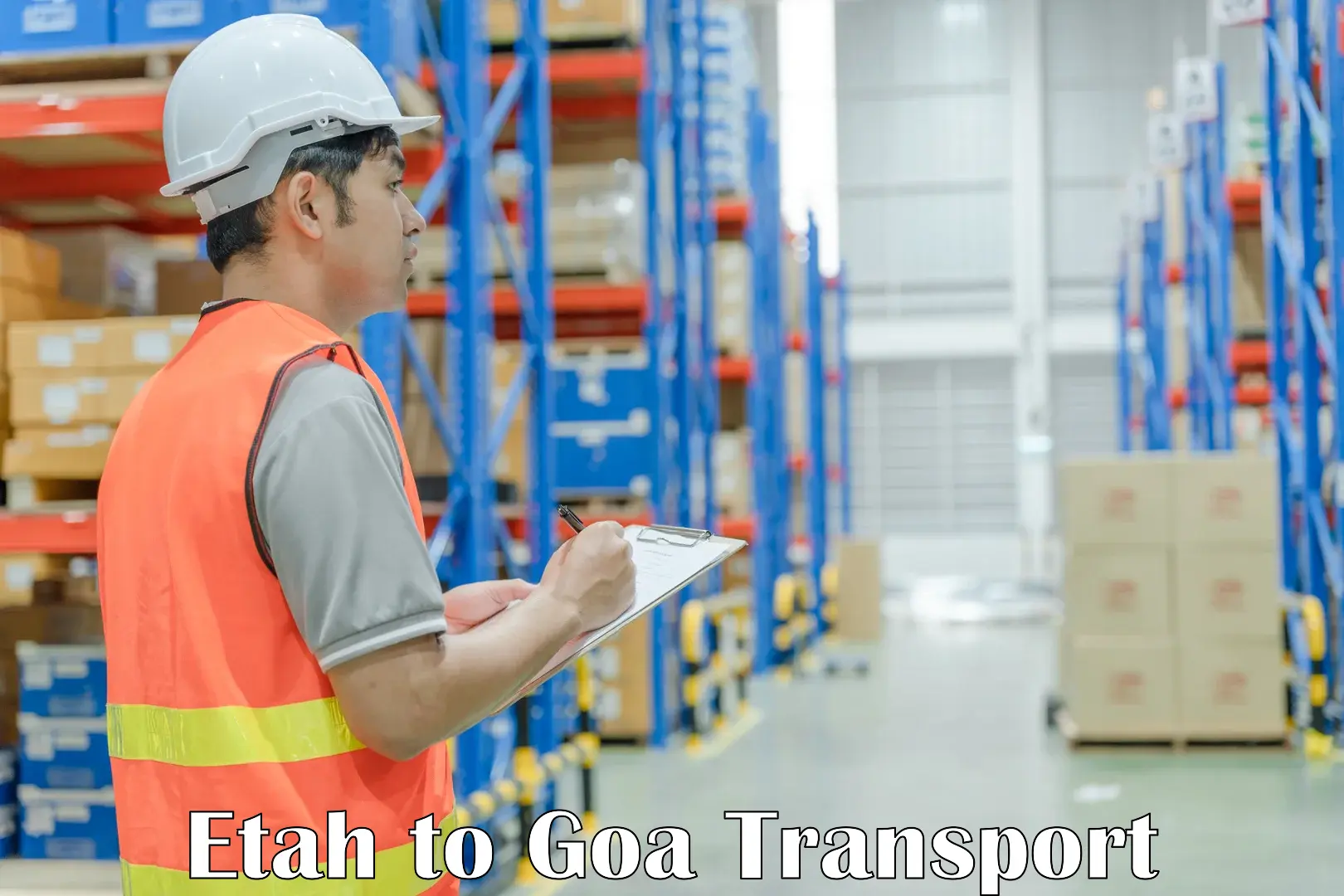 India truck logistics services Etah to IIT Goa