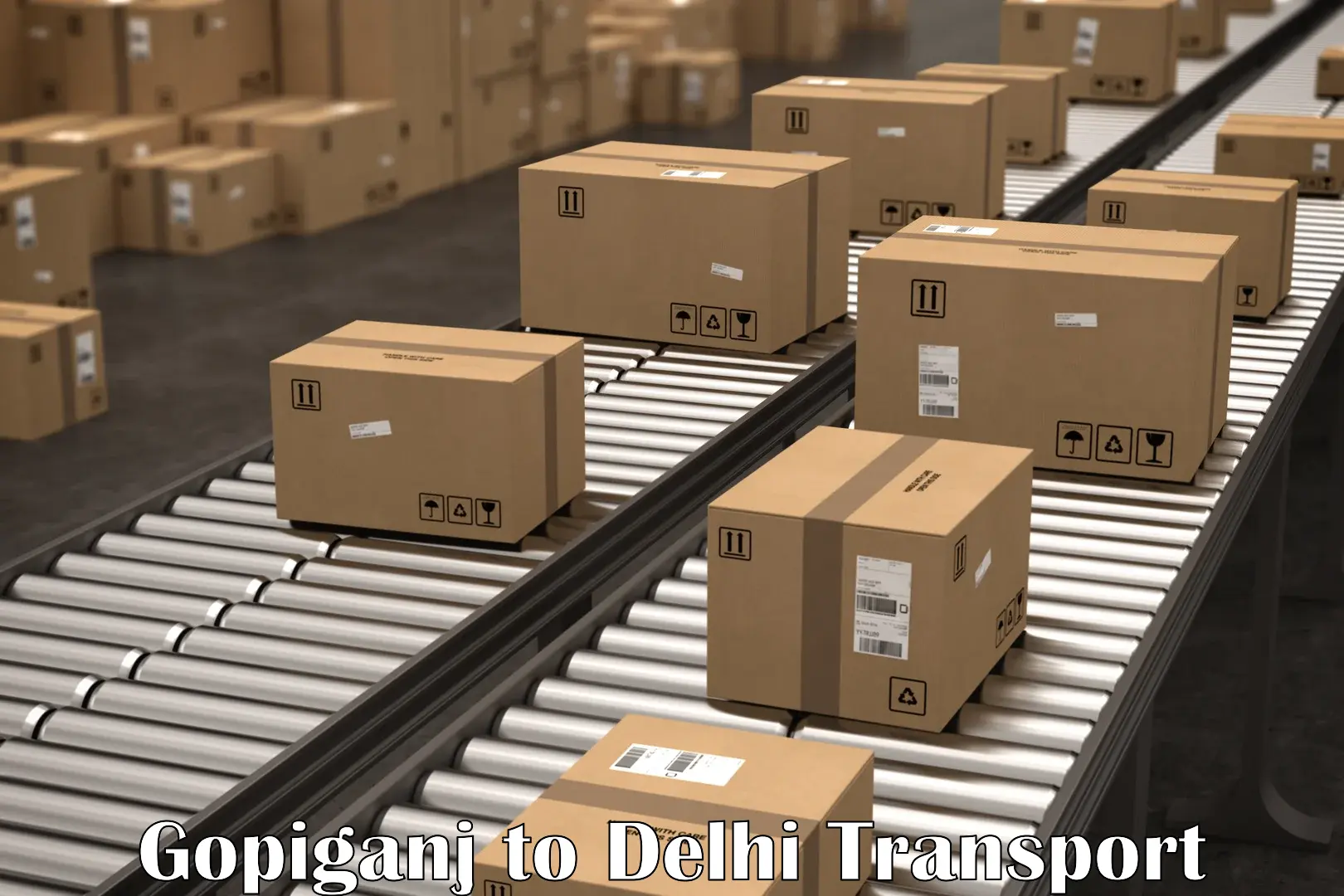 Road transport services Gopiganj to Delhi Technological University DTU