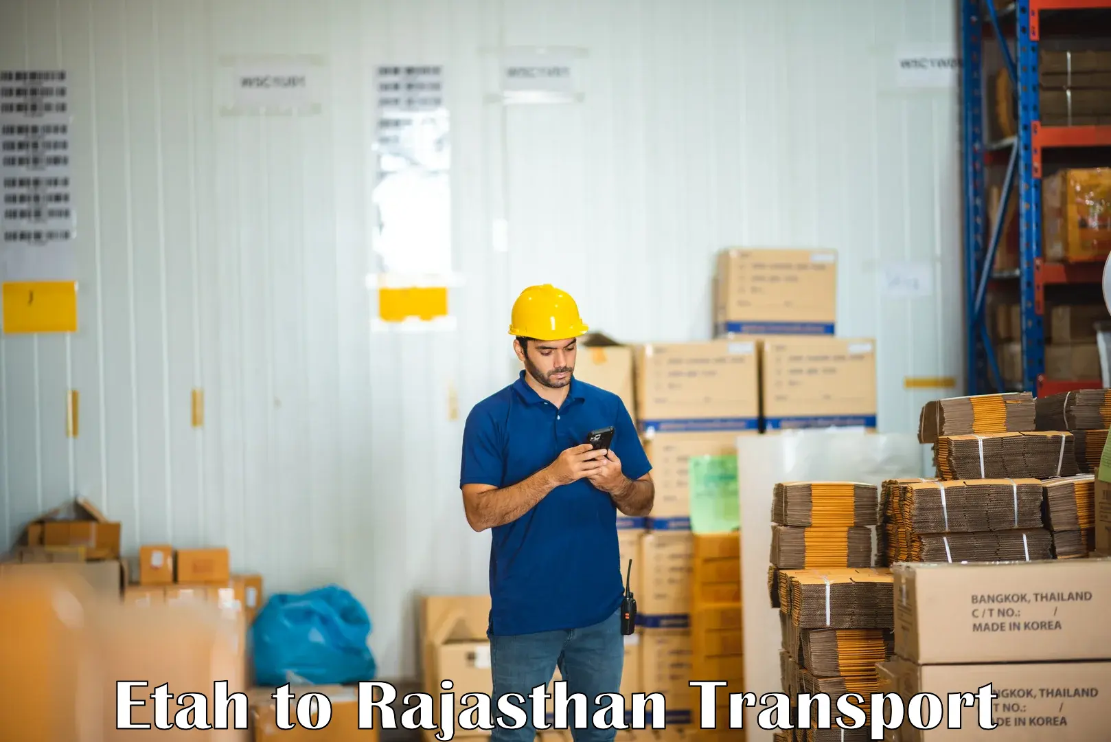 Vehicle parcel service Etah to Taranagar