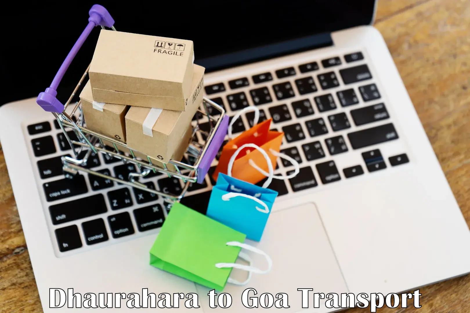 Interstate goods transport Dhaurahara to Goa University