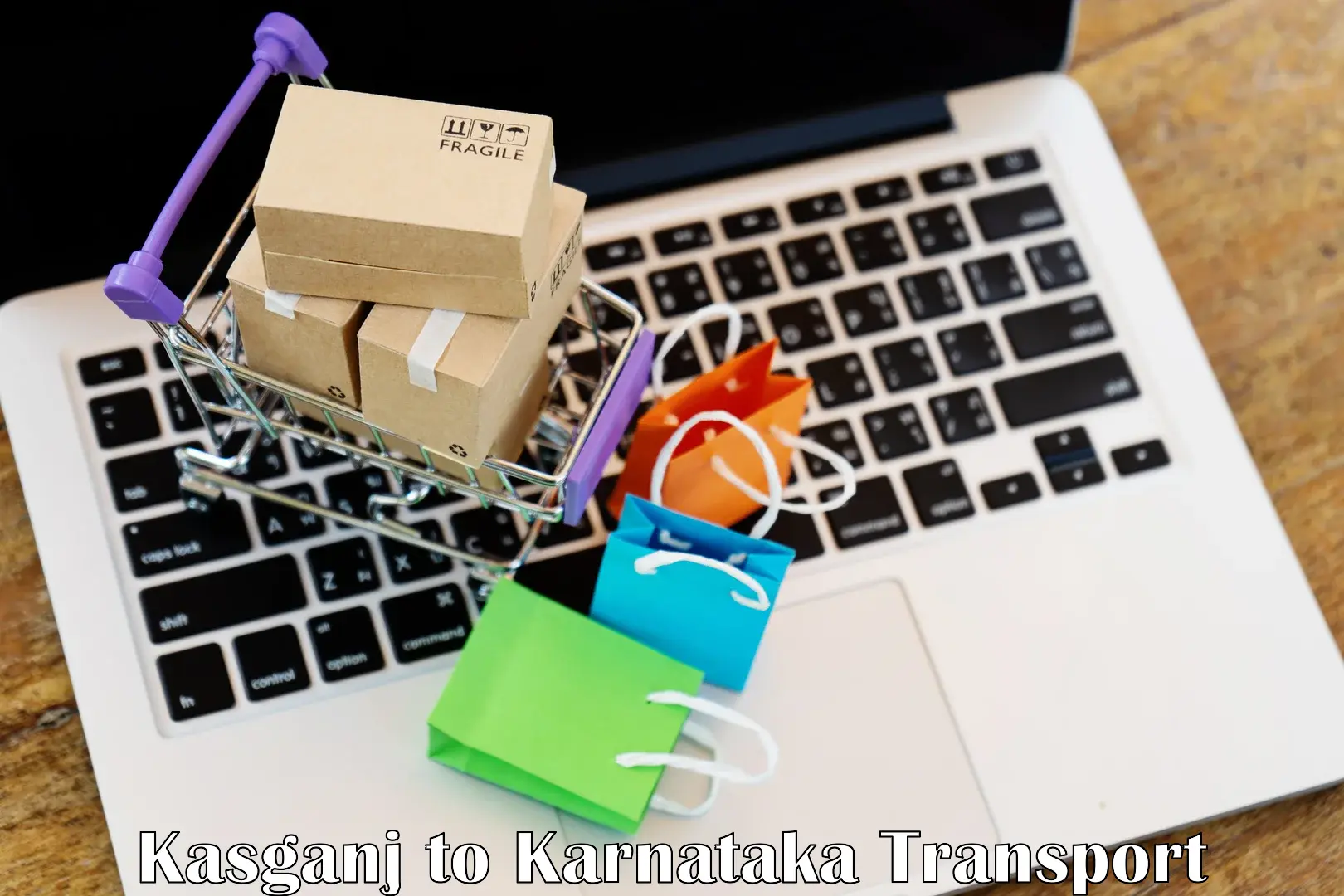 Material transport services Kasganj to Bantwal
