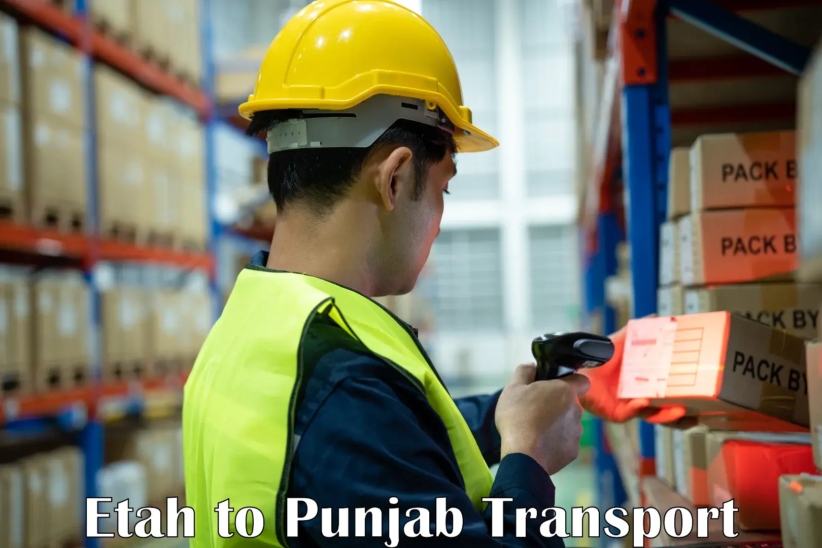 Shipping partner Etah to Punjab
