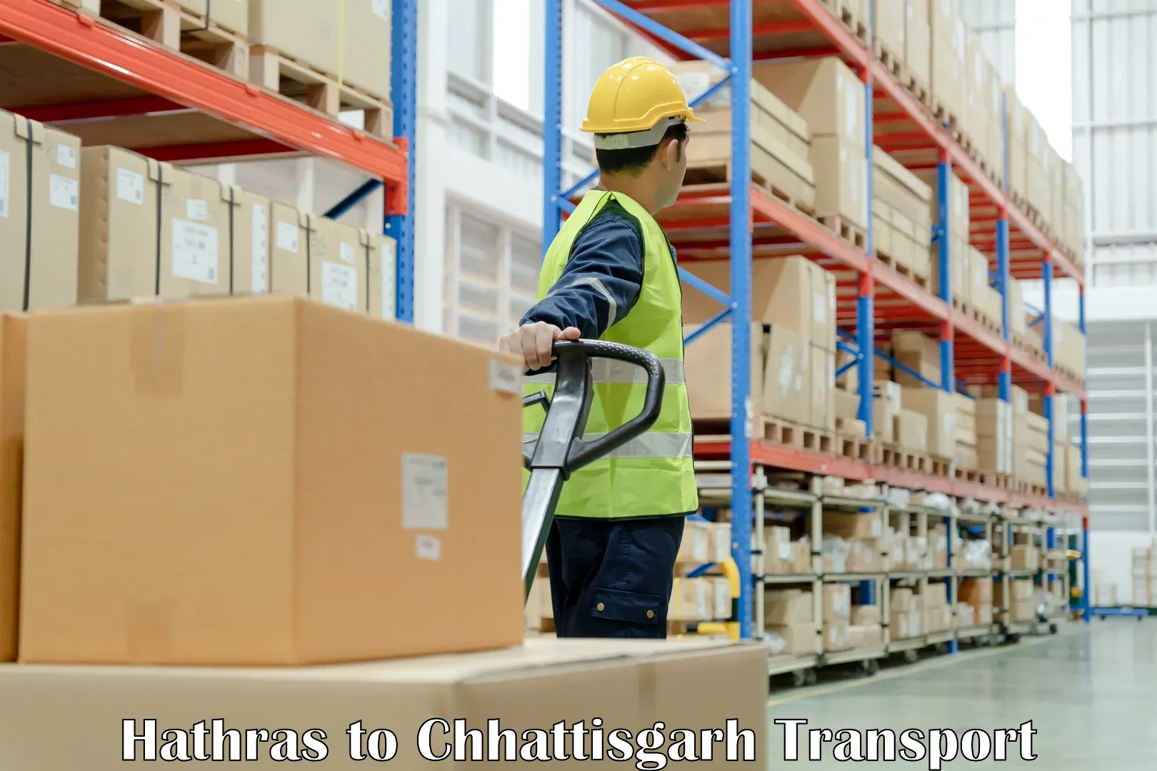 Shipping partner Hathras to Raigarh Chhattisgarh